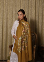 Finewool Kashmiri big Paisley Nalki Embroidery Stole