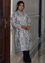 Paisley Robe Woolen Long Jacket