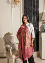 Pure Fine Wool Blush Reverie Corner Stole