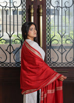 Pure Wool Zari Kashmiri Paisley Embroidery Shawl Light And Warm
