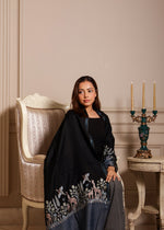 100% Pure Wool Dual Shade Nalki Embroidery Stole Soft And Warm