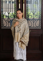 Pure Wool Nalki Zari Embroidery Shawl