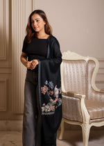 Finewool Nalki Embroidered Japanese Stole Light and Soft