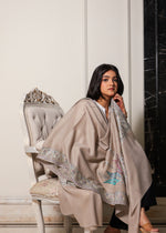Pure Fine Wool Flame Corner Nalki Embroidery Stole