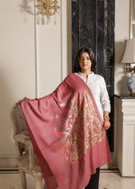 Pure Fine Wool Blush Reverie Corner Stole