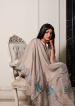 Pure Fine Wool Flame Corner Nalki Embroidery Stole