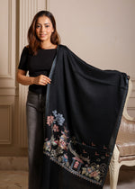 Finewool Nalki Embroidered Japanese Stole Light and Soft
