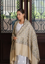 Pure Wool Nalki Zari Embroidery Shawl