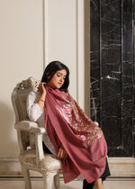 Pure Fine Wool Blush Reverie Corner Stole