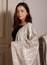 Finewool Nalki Tonal Embroidery Jaal Stole